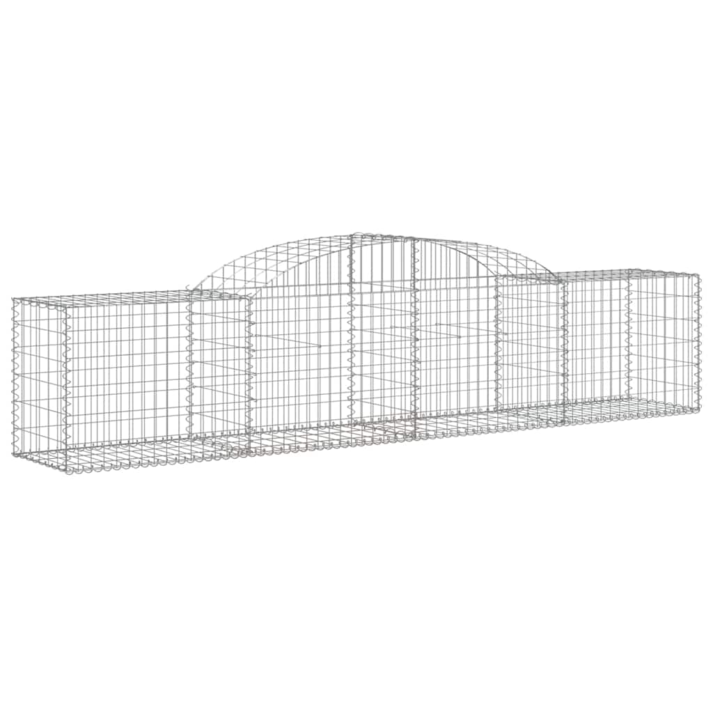 buede gabionkurve 11 stk. 300x50x60/80 cm galvaniseret jern