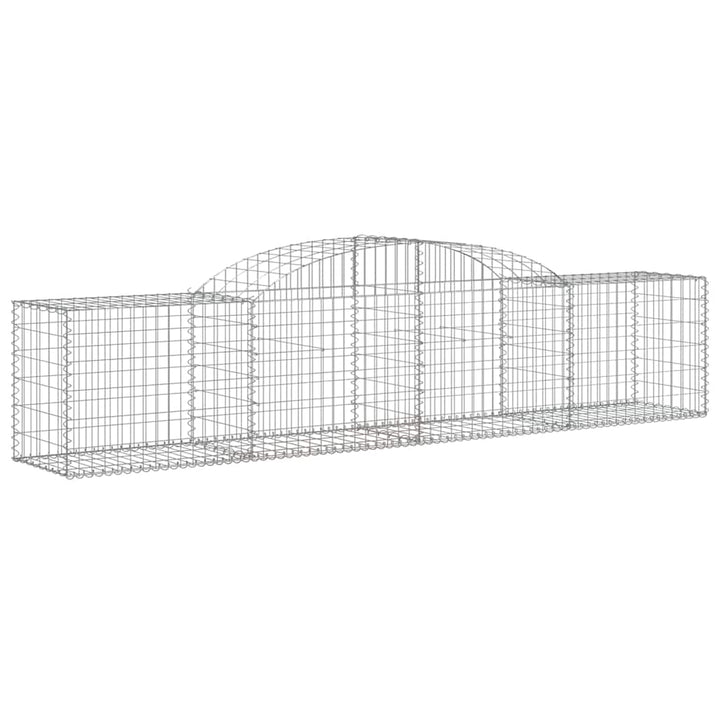 buede gabionkurve 11 stk. 300x50x60/80 cm galvaniseret jern