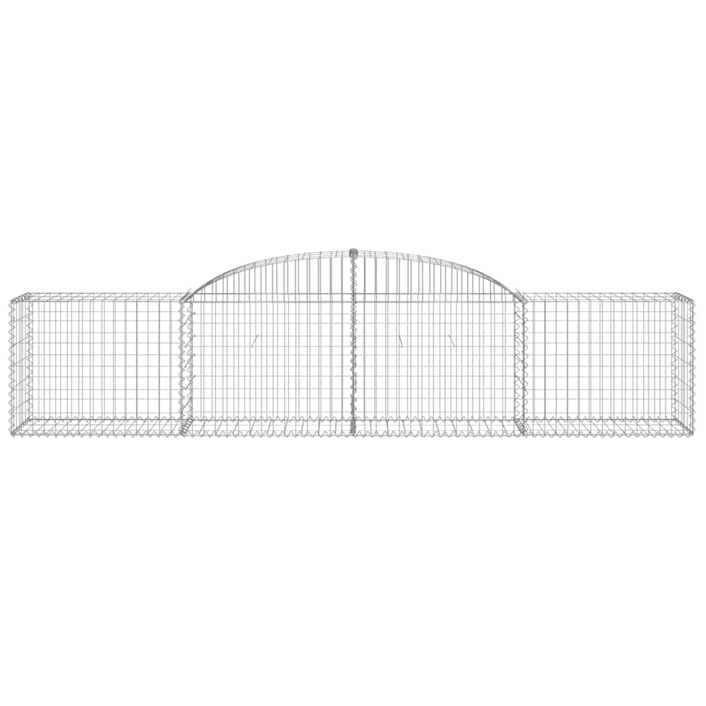 buede gabionkurve 11 stk. 300x50x60/80 cm galvaniseret jern