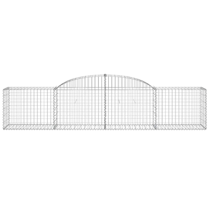 buede gabionkurve 11 stk. 300x50x60/80 cm galvaniseret jern