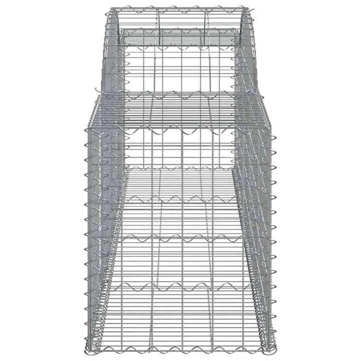 buede gabionkurve 11 stk. 300x50x60/80 cm galvaniseret jern