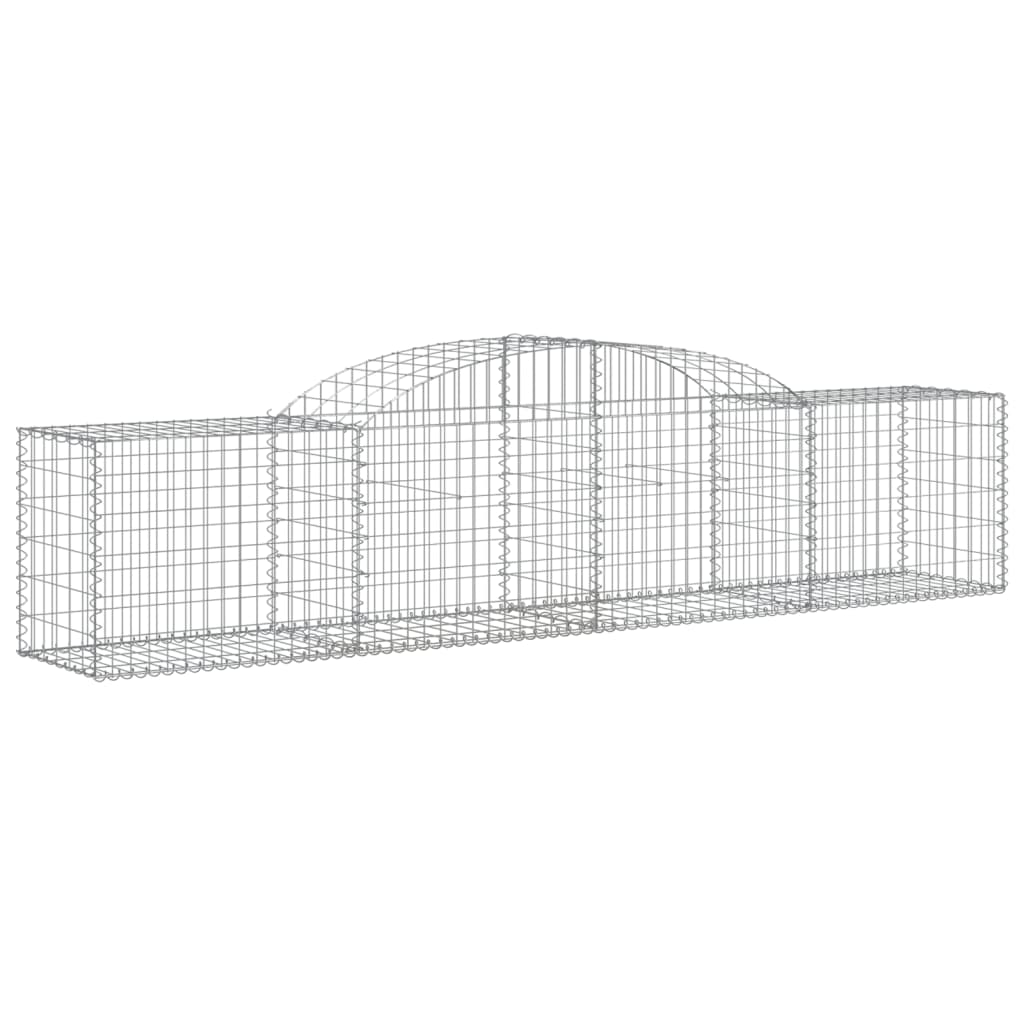 buede gabionkurve 13 stk. 300x50x60/80 cm galvaniseret jern