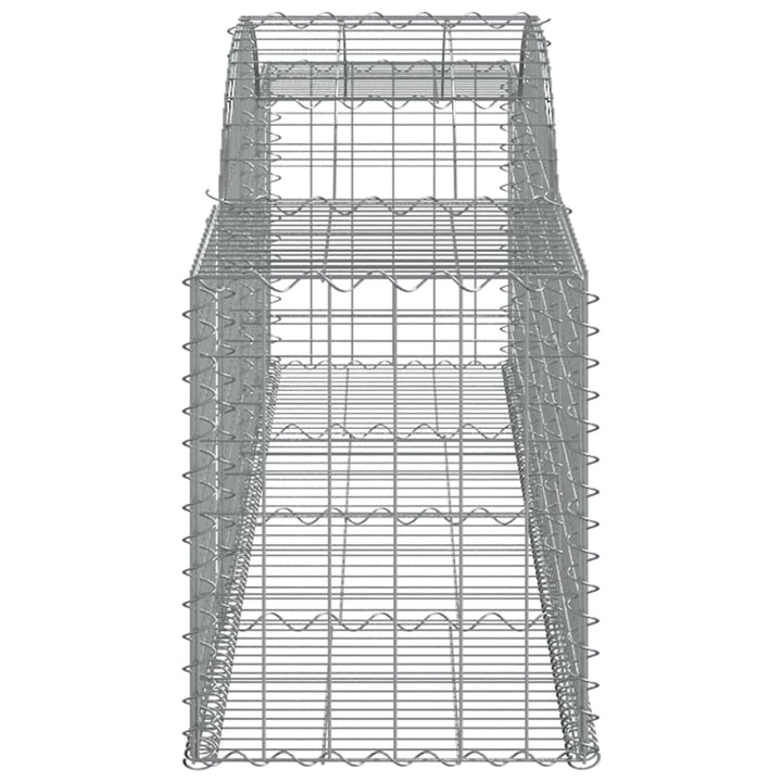 buede gabionkurve 13 stk. 300x50x60/80 cm galvaniseret jern
