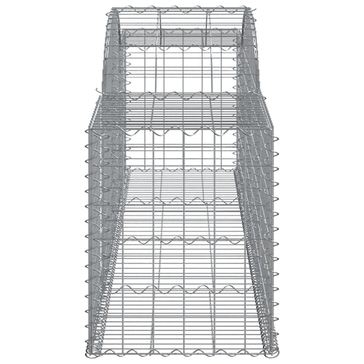 buede gabionkurve 15 stk. 300x50x60/80 cm galvaniseret jern
