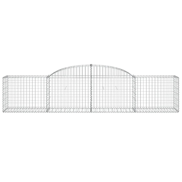buede gabionkurve 20 stk. 300x50x60/80 cm galvaniseret jern