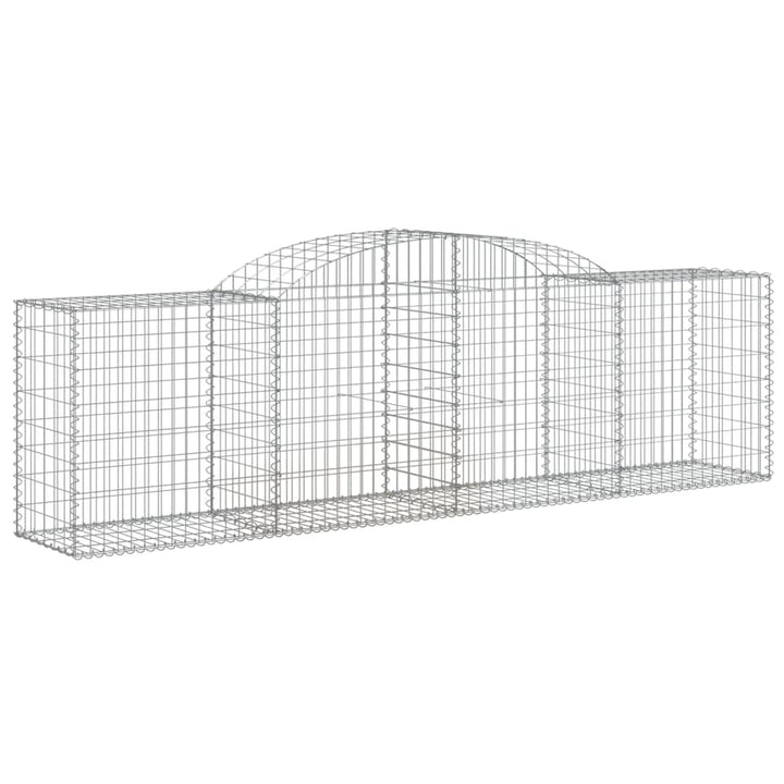 buede gabionkurve 5 stk. 300x50x80/100 cm galvaniseret jern