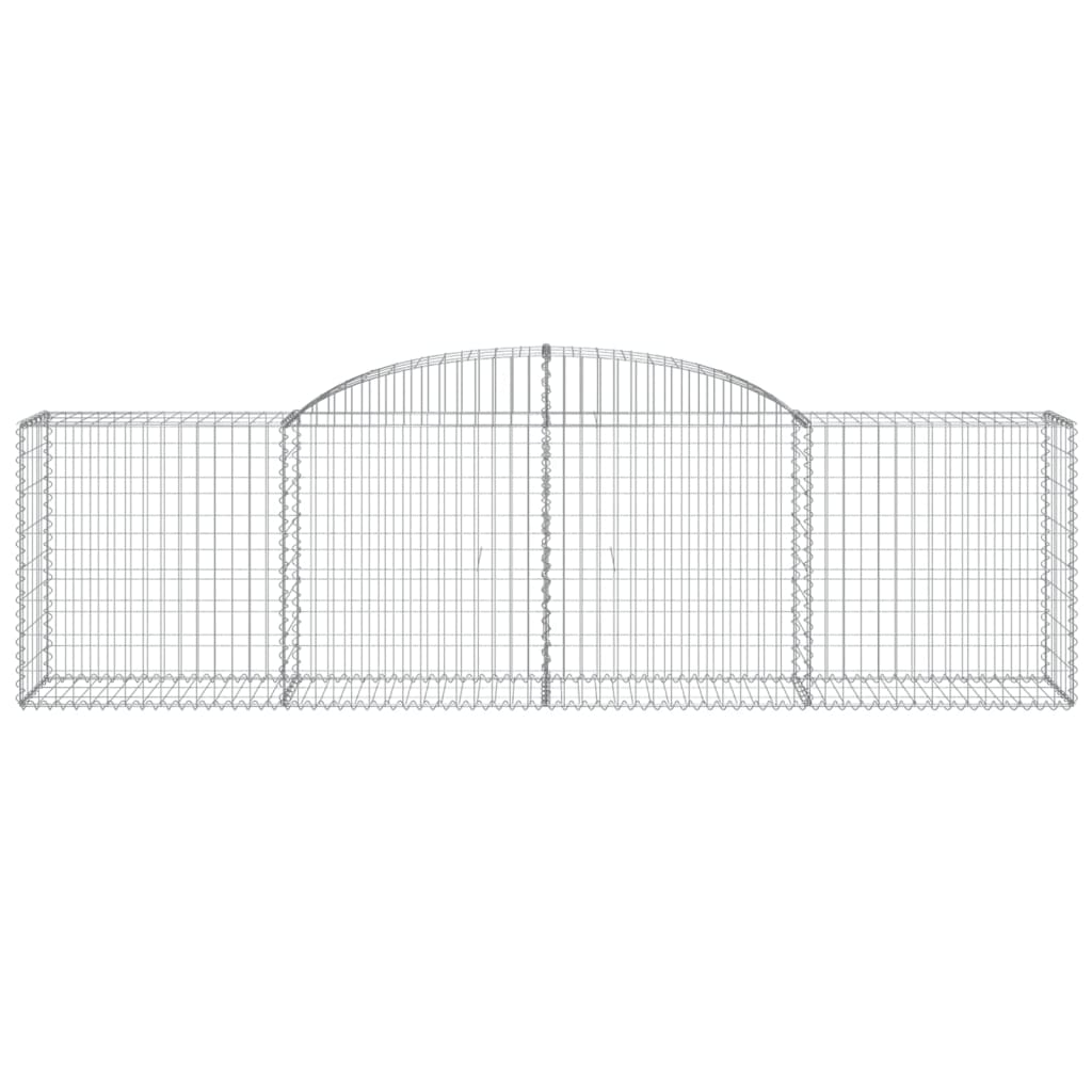 buede gabionkurve 5 stk. 300x50x80/100 cm galvaniseret jern
