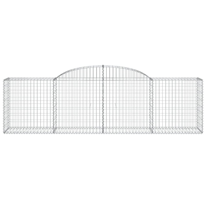 buede gabionkurve 5 stk. 300x50x80/100 cm galvaniseret jern