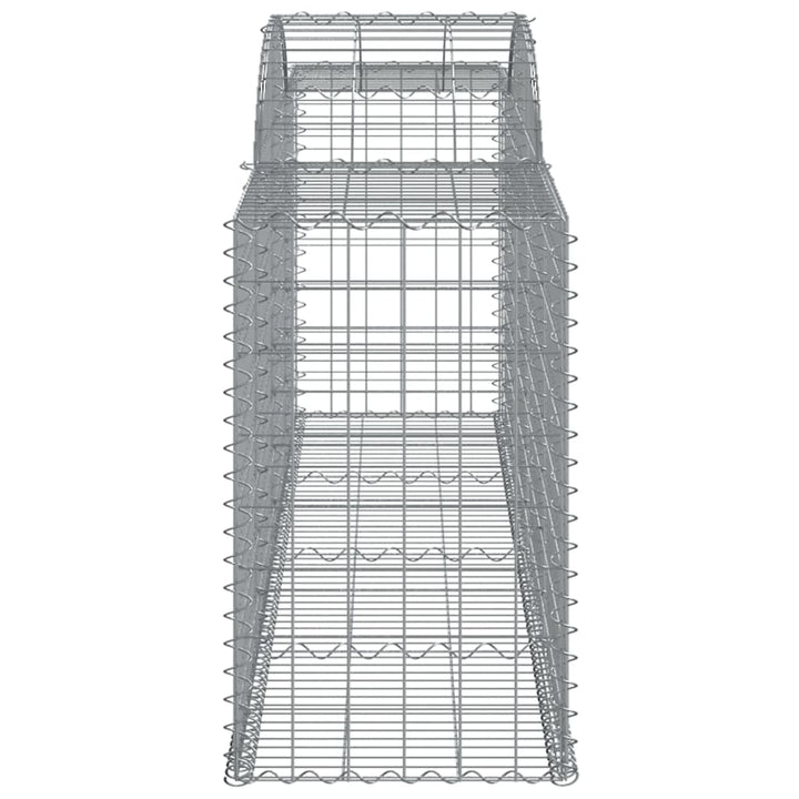 buede gabionkurve 5 stk. 300x50x80/100 cm galvaniseret jern