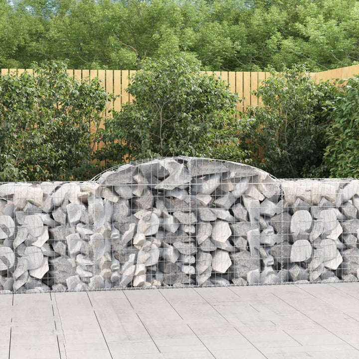 buede gabionkurve 5 stk. 300x50x80/100 cm galvaniseret jern