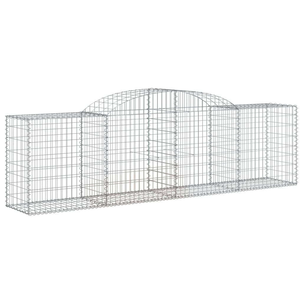 buede gabionkurve 9 stk. 300x50x80/100 cm galvaniseret jern