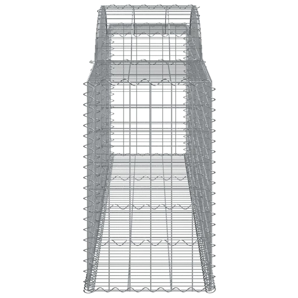 buede gabionkurve 9 stk. 300x50x80/100 cm galvaniseret jern