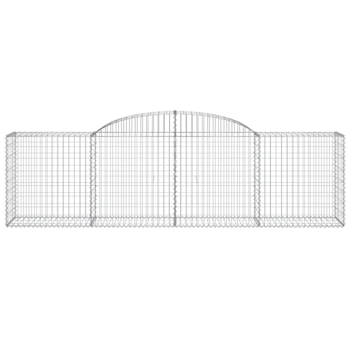 buede gabionkurve 20 stk. 300x50x80/100 cm galvaniseret jern