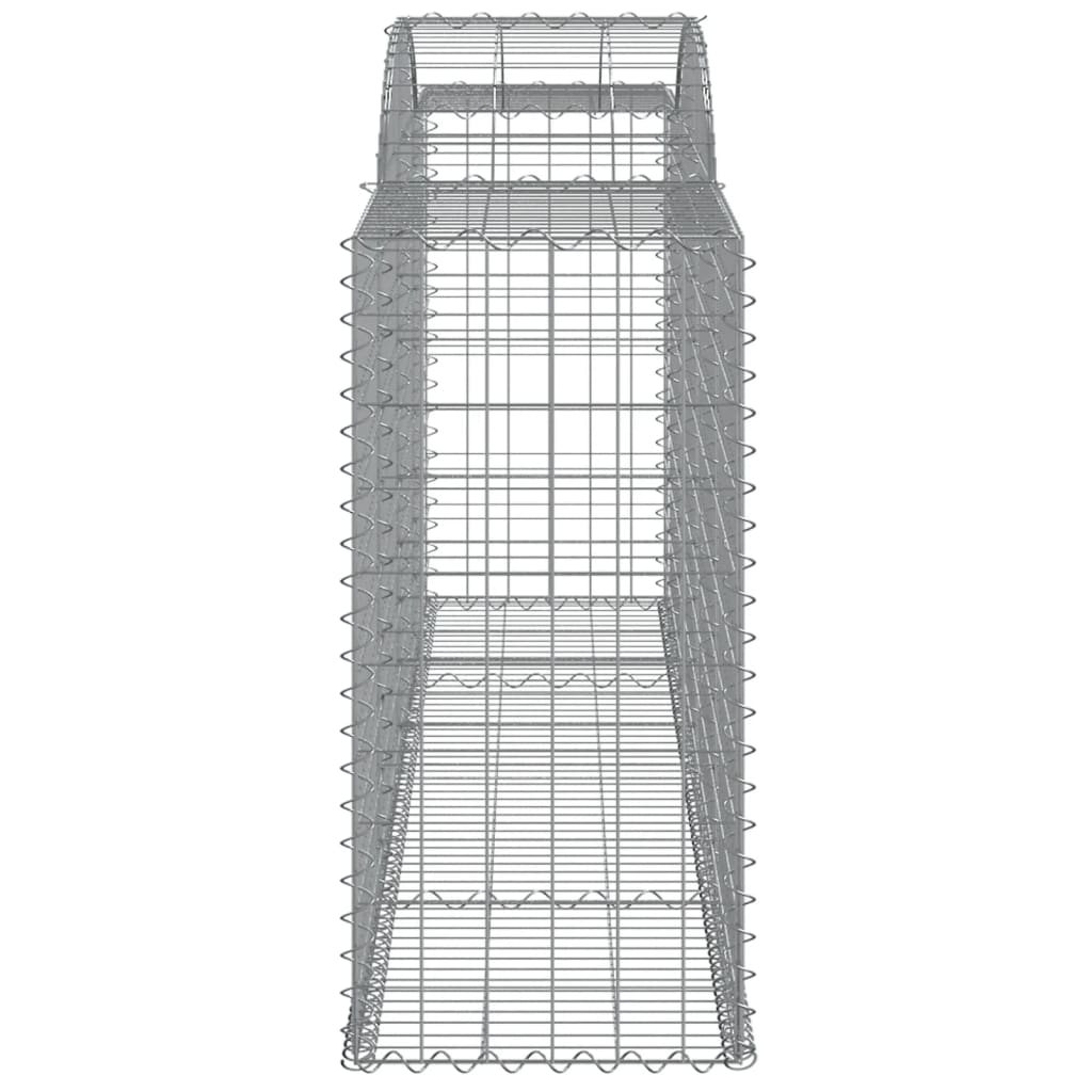 buede gabionkurve 9 stk. 300x50x100/120 cm galvaniseret jern