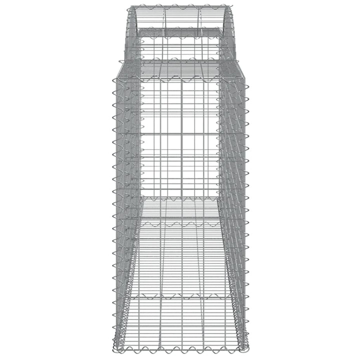 buede gabionkurve 9 stk. 300x50x100/120 cm galvaniseret jern