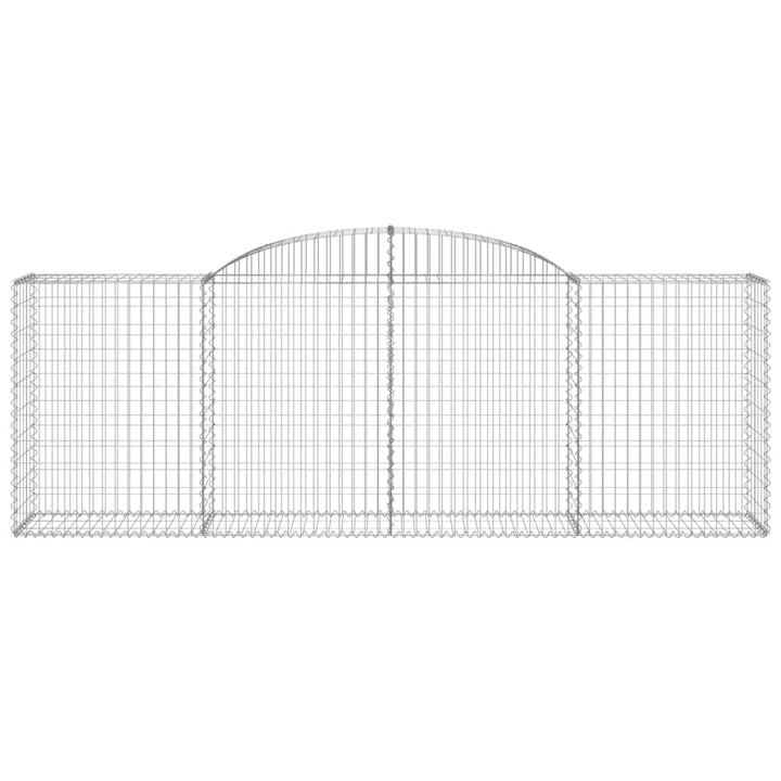 buede gabionkurve 11 stk. 300x50x100/120 cm galvaniseret jern