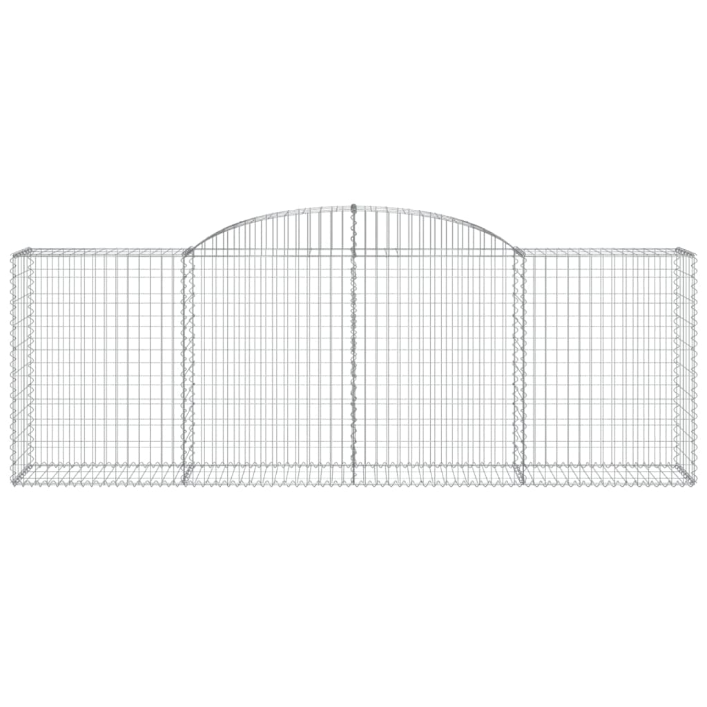 buede gabionkurve 30 stk. 300x50x100/120 cm galvaniseret jern