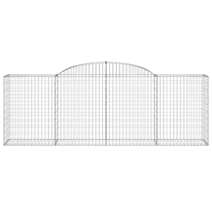 buede gabionkurve 30 stk. 300x50x100/120 cm galvaniseret jern
