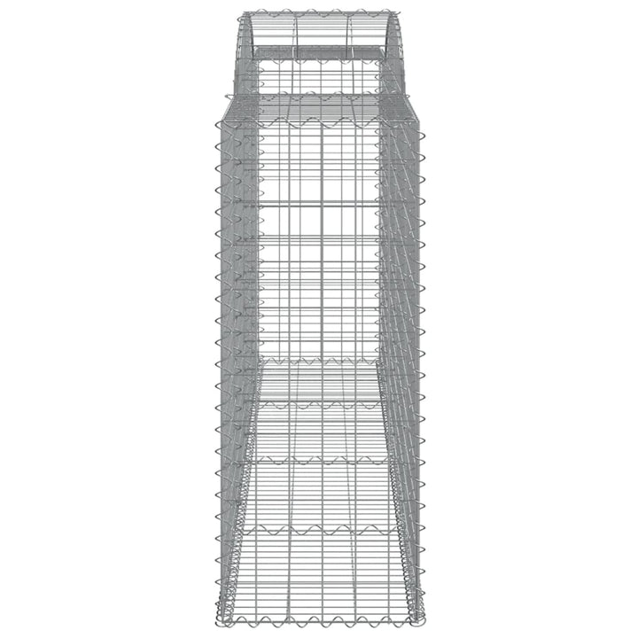 buede gabionkurve 2 stk. 300x50x120/140 cm galvaniseret jern