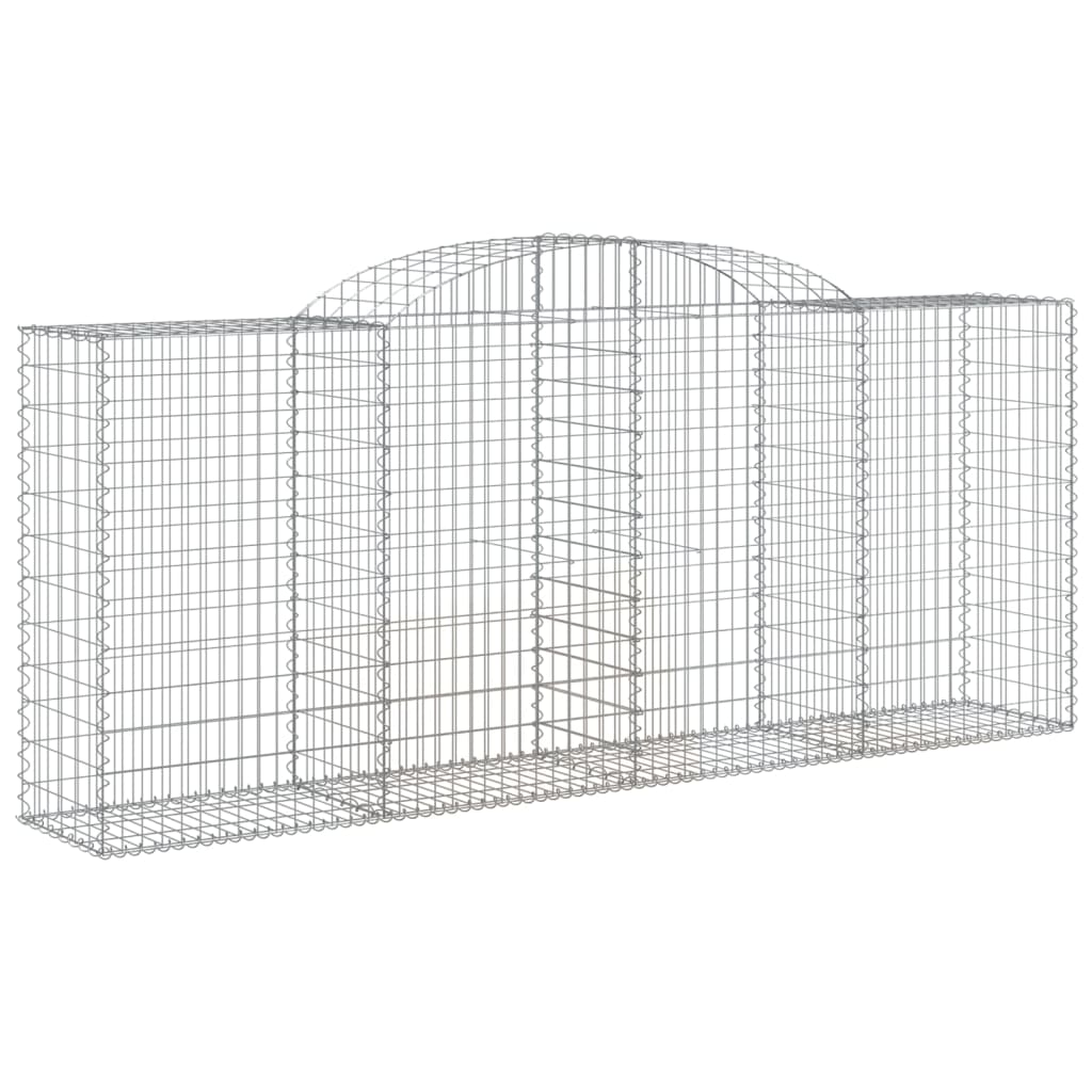 buede gabionkurve 13 stk. 300x50x120/140 cm galvaniseret jern