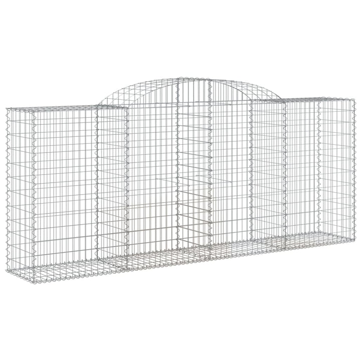 buede gabionkurve 13 stk. 300x50x120/140 cm galvaniseret jern