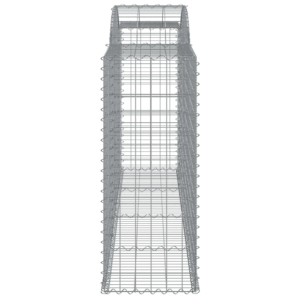 buede gabionkurve 13 stk. 300x50x120/140 cm galvaniseret jern