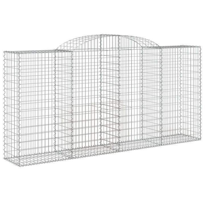 buede gabionkurve 6 stk. 300x50x140/160 cm galvaniseret jern
