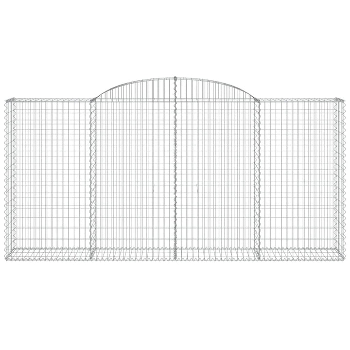 buede gabionkurve 6 stk. 300x50x140/160 cm galvaniseret jern