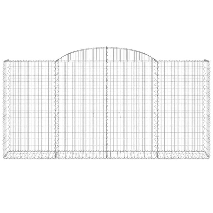 buede gabionkurve 13 stk. 300x50x140/160 cm galvaniseret jern