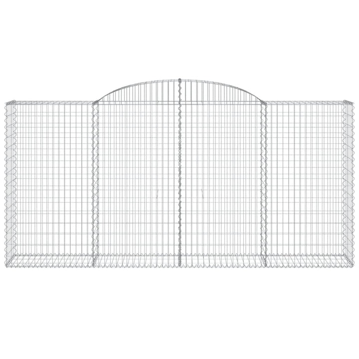 buede gabionkurve 25 stk. 300x50x140/160 cm galvaniseret jern