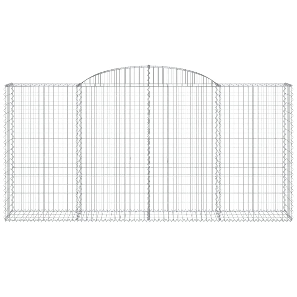 buede gabionkurve 30 stk. 300x50x140/160 cm galvaniseret jern