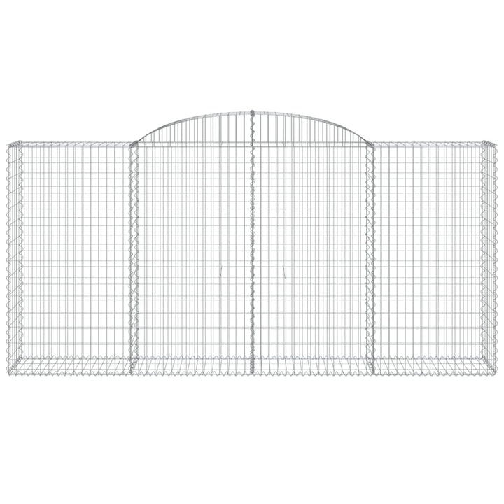buede gabionkurve 30 stk. 300x50x140/160 cm galvaniseret jern