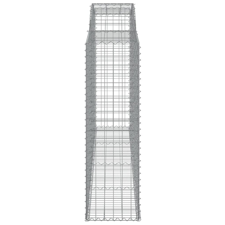 buede gabionkurve 4 stk. 300x50x160/180 cm galvaniseret jern