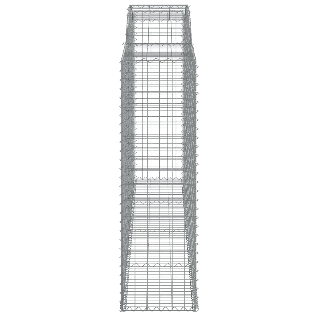 buede gabionkurve 5 stk. 300x50x160/180 cm galvaniseret jern