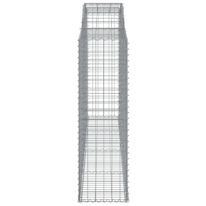 buede gabionkurve 13 stk. 300x50x160/180 cm galvaniseret jern