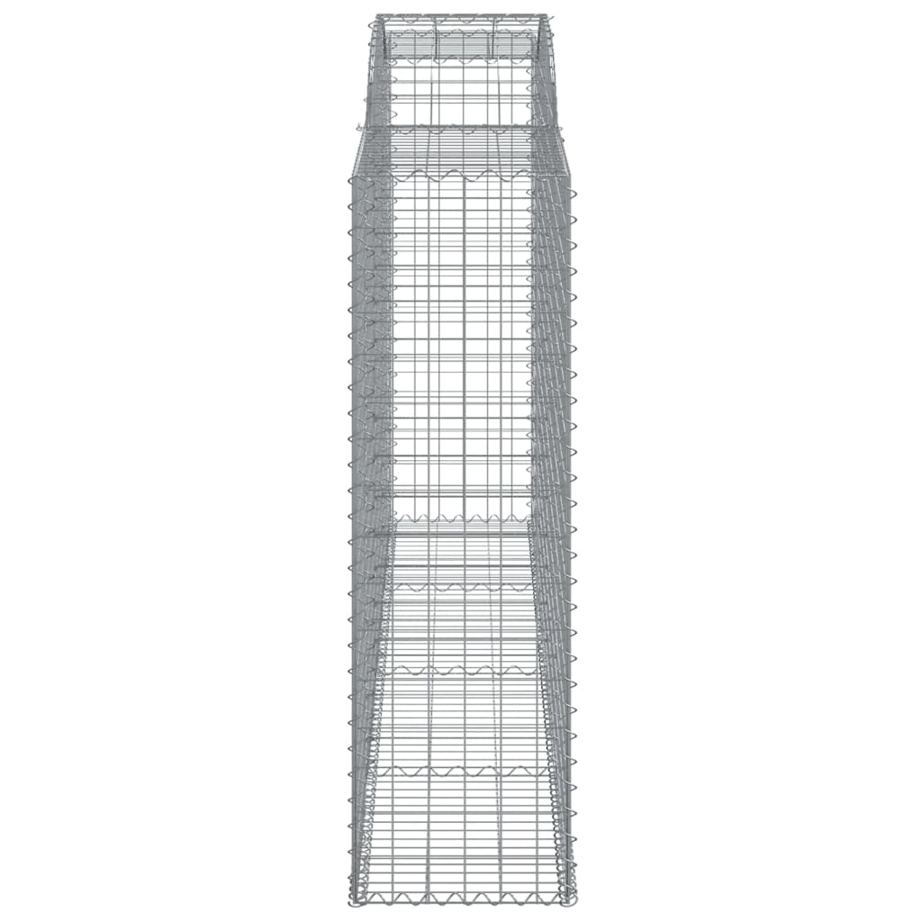 buede gabionkurve 15 stk. 300x50x160/180 cm galvaniseret jern