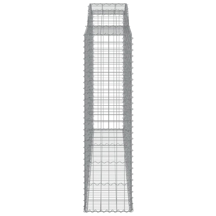 buede gabionkurve 3 stk. 300x50x180/200 cm galvaniseret jern