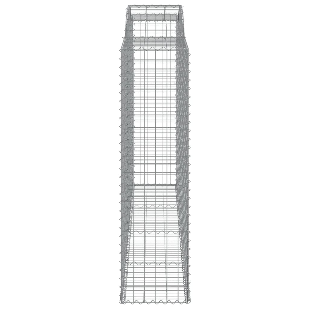 buede gabionkurve 9 stk. 300x50x180/200 cm galvaniseret jern