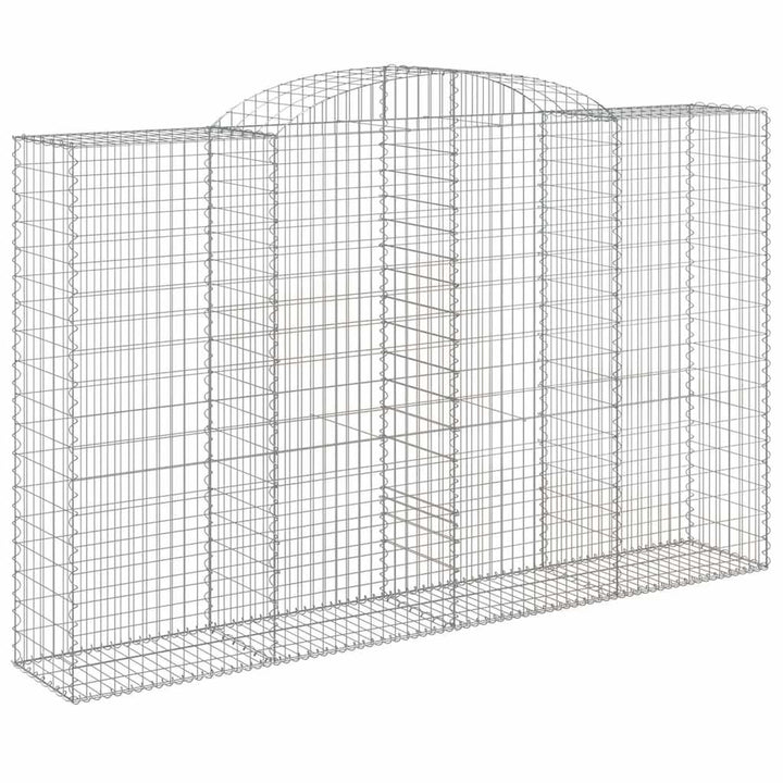 buede gabionkurve 11 stk. 300x50x180/200 cm galvaniseret jern