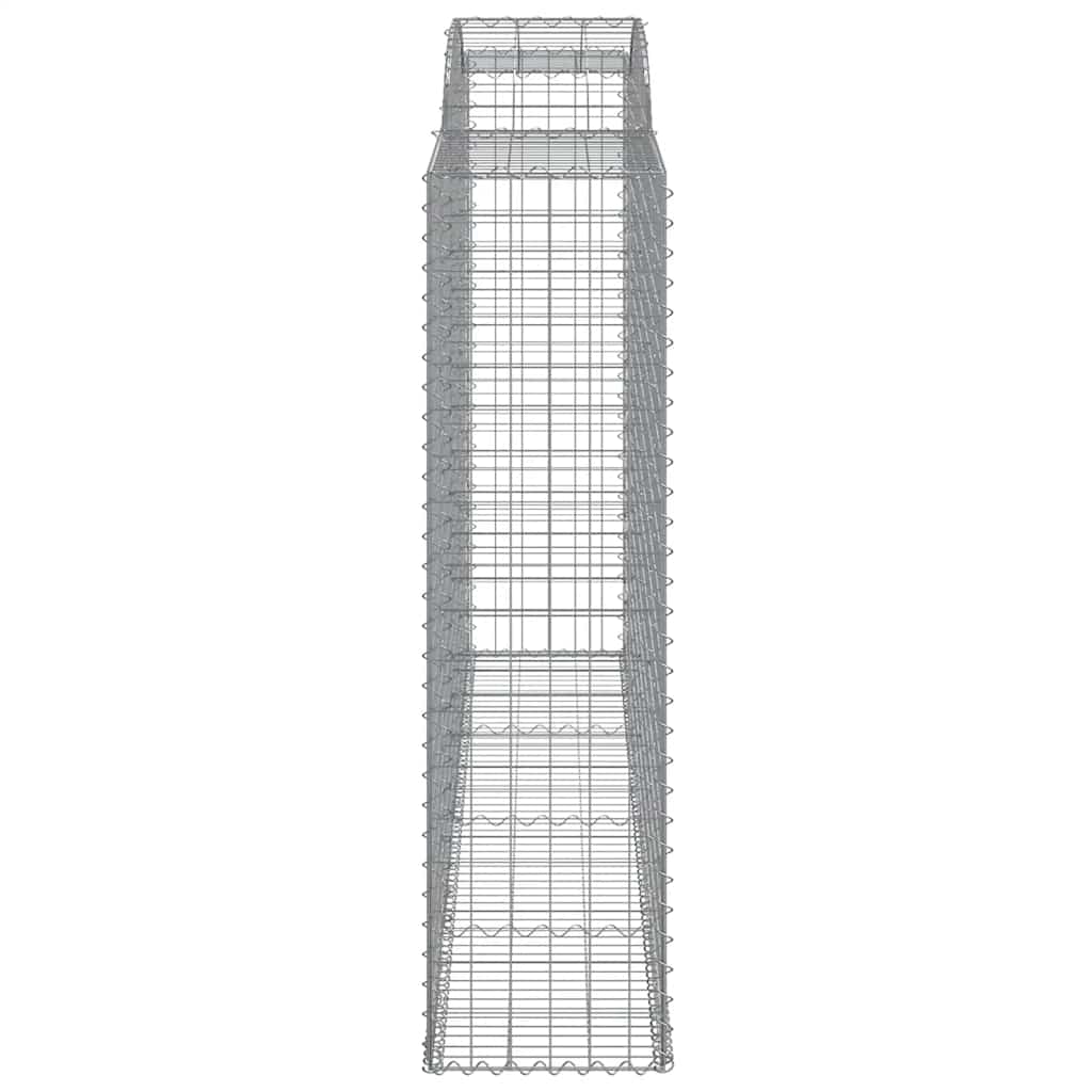 buede gabionkurve 11 stk. 300x50x180/200 cm galvaniseret jern