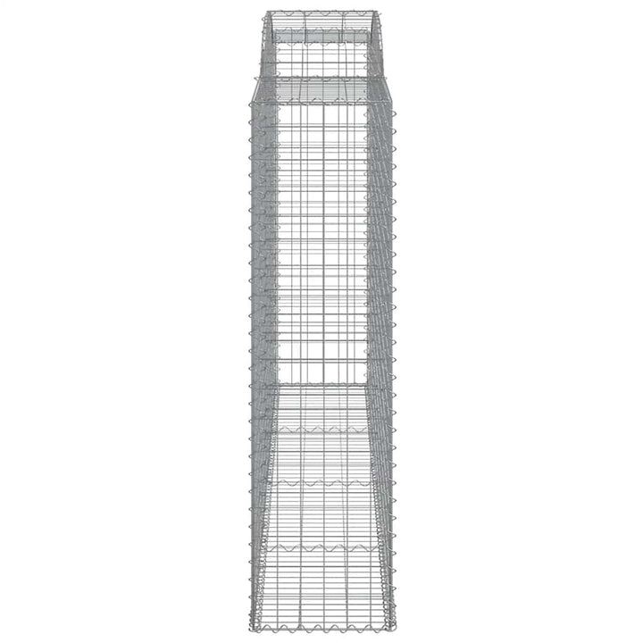 buede gabionkurve 11 stk. 300x50x180/200 cm galvaniseret jern