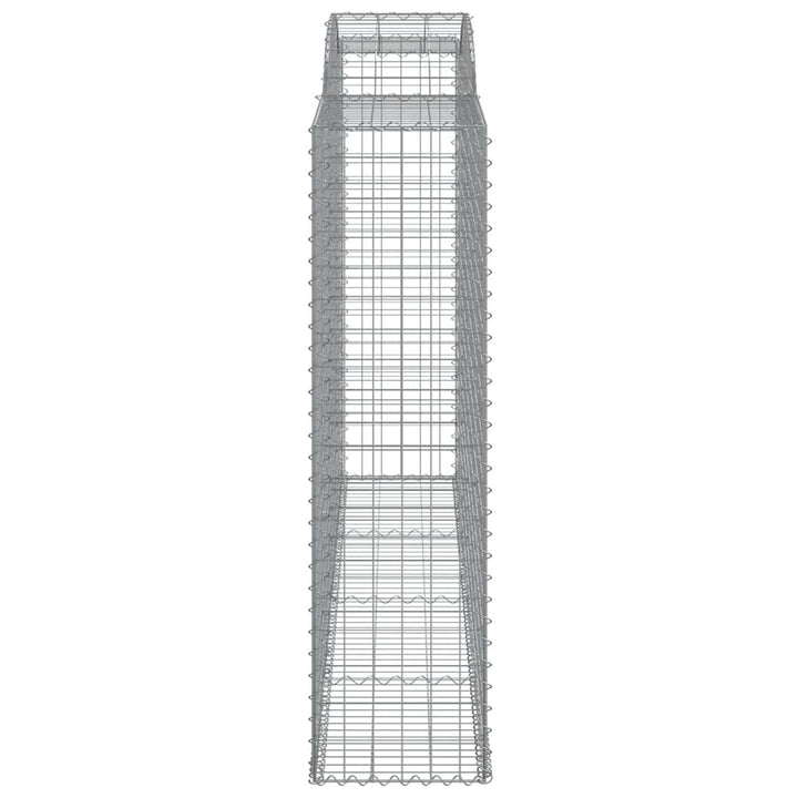 buede gabionkurve 13 stk. 300x50x180/200 cm galvaniseret jern
