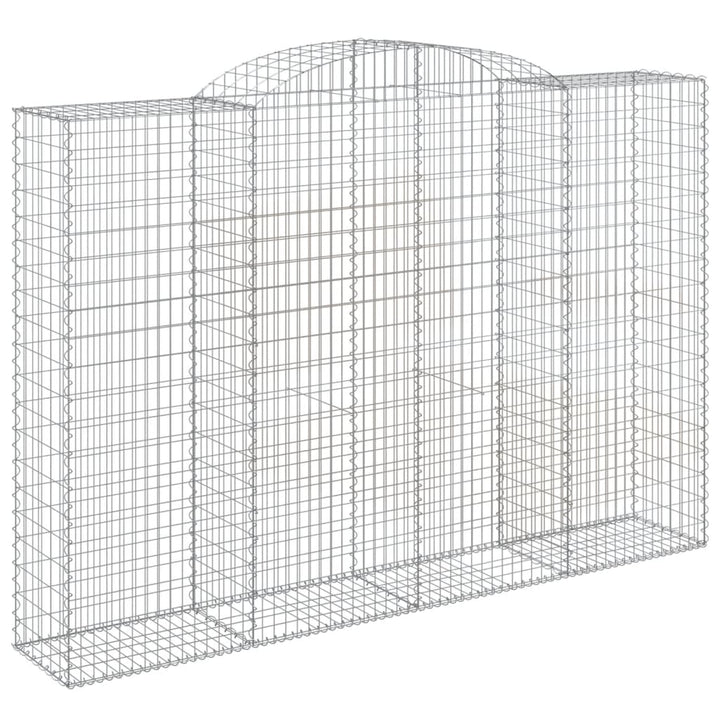 buede gabionkurve 5 stk. 300x50x200/220 cm galvaniseret jern