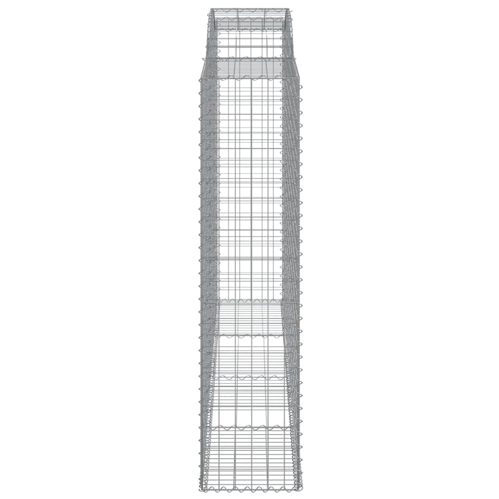 buede gabionkurve 5 stk. 300x50x200/220 cm galvaniseret jern