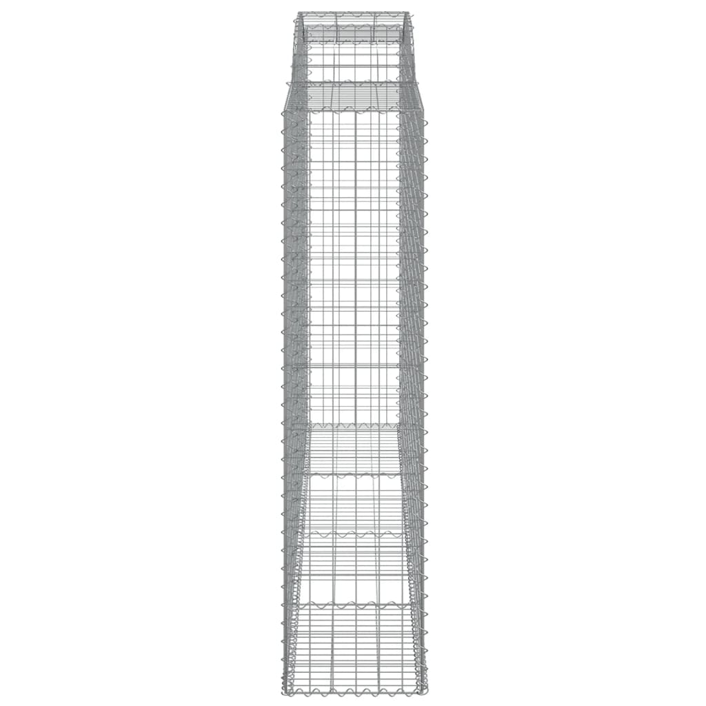 buede gabionkurve 7 stk. 300x50x200/220 cm galvaniseret jern