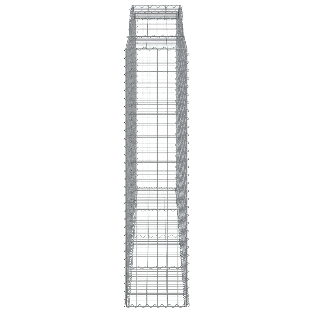 buede gabionkurve 9 stk. 300x50x200/220 cm galvaniseret jern