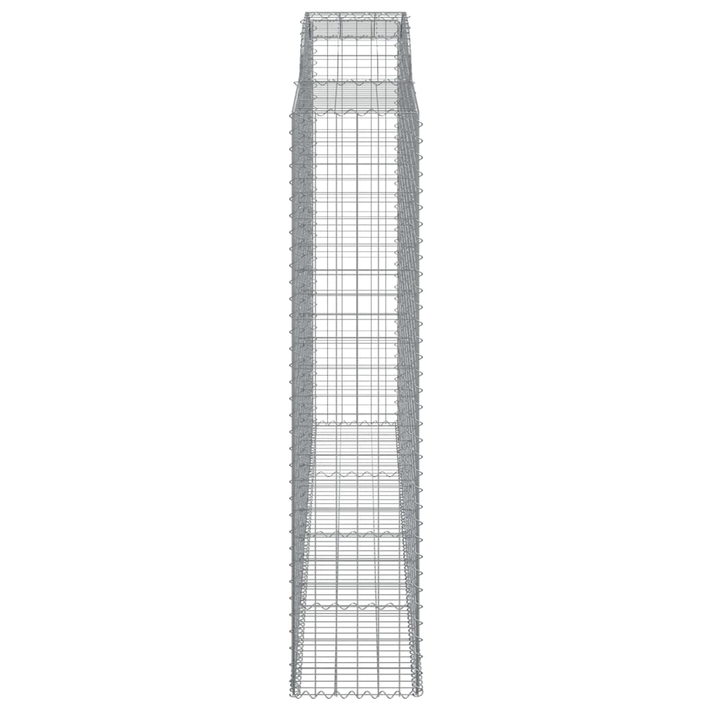 buede gabionkurve 6 stk. 300x50x220/240 cm galvaniseret jern