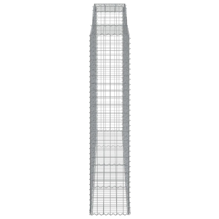 buede gabionkurve 6 stk. 300x50x220/240 cm galvaniseret jern