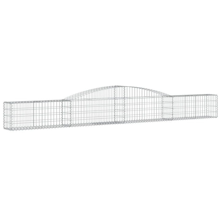buede gabionkurve 3 stk. 400x30x40/60 cm galvaniseret jern