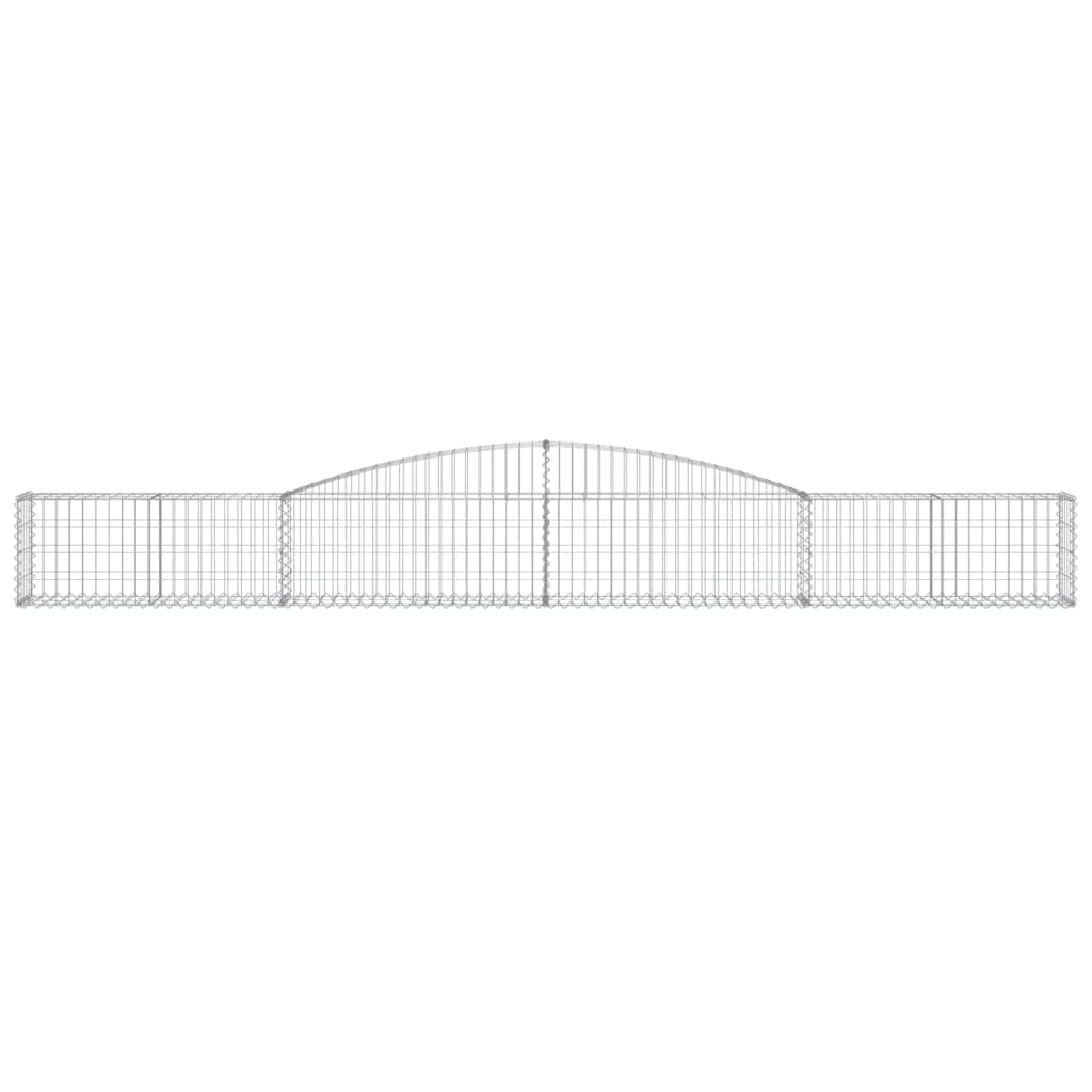 buede gabionkurve 3 stk. 400x30x40/60 cm galvaniseret jern
